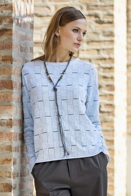 424000002015 Skovhuus Strikbluse hos NINNA i Næstved og Ringsted